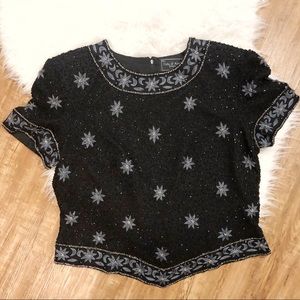 Vintage Beaded Côte d’Azur Top